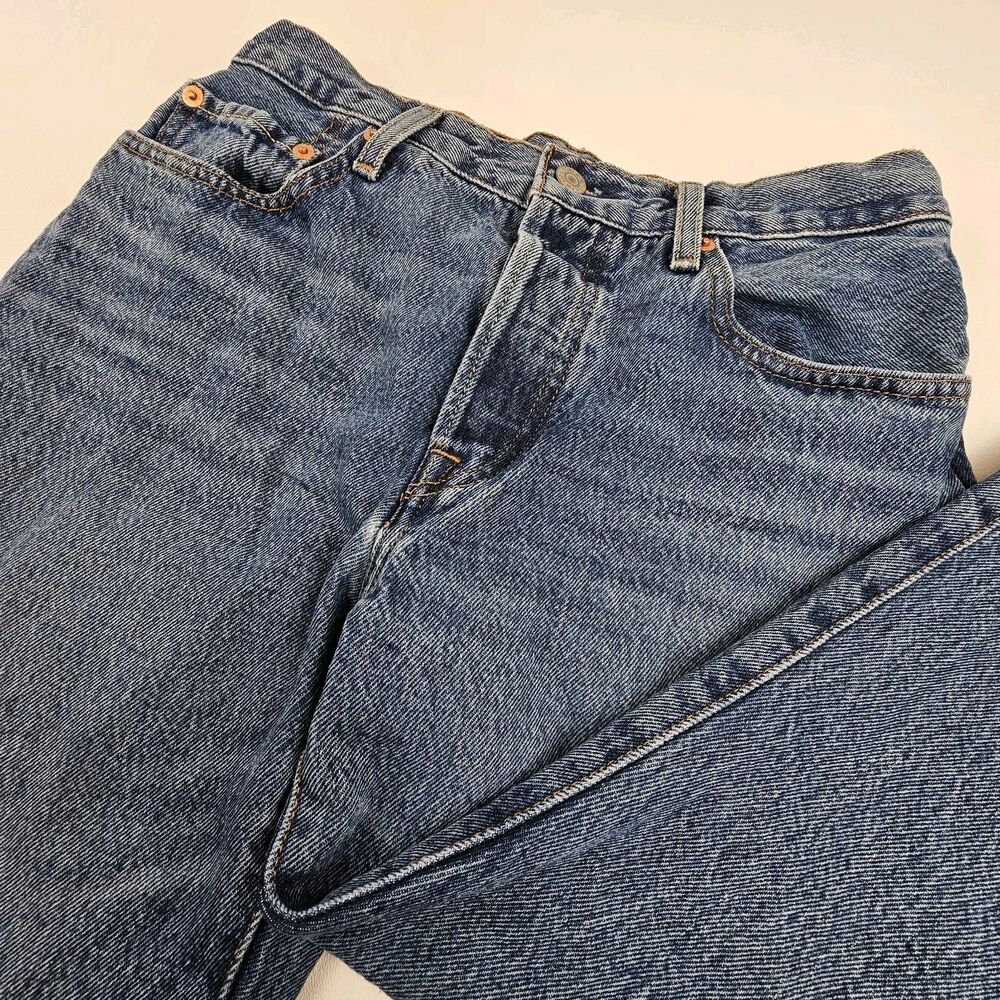 Levis 501 90s Womens Jeans W26 L30 High Rise Strait Leg Relaxed Denim A1959-0033